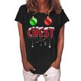 Chest Nuts Christmas T Matching Couple Chestnuts V2 Women's Loosen Crew Neck Short Sleeve T-Shirt Black