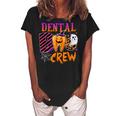 Dental Boo Crew Funny Boo Th Dentist Matching Halloween Women's Loosen Crew Neck Short Sleeve T-Shirt Black