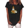 Fall Gnomes Oh My Gourd I Love Fall Women's Loosen Crew Neck Short Sleeve T-Shirt Black