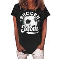 Soccer Mom Vintage Funny Soccer Mom  Mothers Day 2022  Women's Loosen Crew Neck Short Sleeve T-Shirt Black