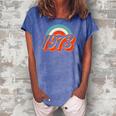 1973 Pro Choice Pro Abortion Roe V Feminist Womens Rights Women's Loosen Crew Neck Short Sleeve T-Shirt Blue