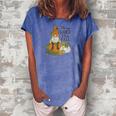 Fall Gnomes Oh My Gourd I Love Fall Women's Loosen Crew Neck Short Sleeve T-Shirt Blue