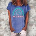 Nicu Nurse Rn Neonatal Intensive Care Nursing Women's Loosen Crew Neck Short Sleeve T-Shirt Blue