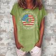 A Good Girl Loves Her Mama Jesus And America Too 4Th Of July Women's Loosen Crew Neck Short Sleeve T-Shirt Green