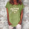 Camp Mommy Shirt Summer Camp Home Road Trip Vacation Camping Women's Loosen Crew Neck Short Sleeve T-Shirt Green