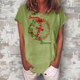 Christmas Wreath This Is The Season This Is The Reason-Jesus Women's Loosen Crew Neck Short Sleeve T-Shirt Green