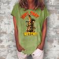 Funny Scary Halloween 100 That Witch Witchy Cat Women's Loosen Crew Neck Short Sleeve T-Shirt Green