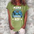Mama Of The Birthday Boy Matching Family Video Gamer Party Women's Loosen Crew Neck Short Sleeve T-Shirt Green