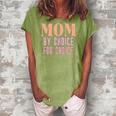 Mom By Choice For Choice &8211 Mother Mama Momma Women's Loosen Crew Neck Short Sleeve T-Shirt Green