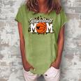 Mothers Day Gift Basketball Mom  Mom Game Day Outfit  Women's Loosen Crew Neck Short Sleeve T-Shirt Green