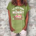 My New Name Is Mommy Est 2022 New Mom Expecting Parents Women's Loosen Crew Neck Short Sleeve T-Shirt Green