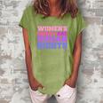 Womens Rights Are Human Rights Feminist Pro Choice Women's Loosen Crew Neck Short Sleeve T-Shirt Green