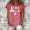 Cheerleader Mom Gifts- Womens Cheer Team Mother- Cheer Mom Pullover Women's Loosen Crew Neck Short Sleeve T-Shirt Watermelon