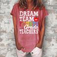 Fourth Grade Teachers Dream Team Aka 4Th Grade Teachers Women's Loosen Crew Neck Short Sleeve T-Shirt Watermelon