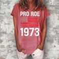 Pro Roe 1973 Reproductive Rights America Usa Flag Distressed Women's Loosen Crew Neck Short Sleeve T-Shirt Watermelon