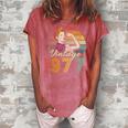 Vintage 1977 Limited Edition 1977 45Th Birthday 45 Years Old Women's Loosen Crew Neck Short Sleeve T-Shirt Watermelon