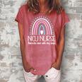 With Tiny Steps Nicu Nurse Neonatal Intensive Care Unit Women's Loosen Crew Neck Short Sleeve T-Shirt Watermelon