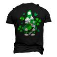Love Gnomes Irish Shamrock St Patricks Day Four Leaf Clover Men's T-shirt 3D Print Graphic Crewneck Short Sleeve Back Print Army Green