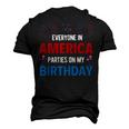4Th Of July Birthday Birthday Born On 4Th Of July Men's 3D T-shirt Back Print Black