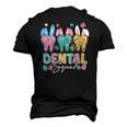 Bunny Ears Cute Tooth Dental Squad Dentist Easter Day Men's 3D T-Shirt Back Print Black