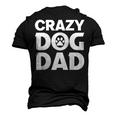 Crazy Dog Dad V2 Men's 3D T-shirt Back Print Black