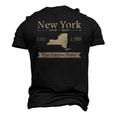 The Empire State &8211 New York Home State Men's 3D T-Shirt Back Print Black