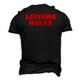 Ferris Bueller&8217S Day Off Leisure Rules Men's 3D T-Shirt Back Print Black