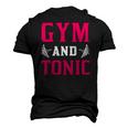 Gym And Tonic Workout Exercise Training Men's 3D T-Shirt Back Print Black