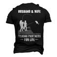 Husband And Wife - Fishing Partners Men's 3D T-shirt Back Print Black
