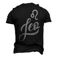 Leo Zodiac Birthday July August Men's 3D T-shirt Back Print Black