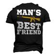 Mans Best Friend V2 Men's 3D T-shirt Back Print Black