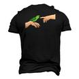 Michelangelo Angry Green Parrotlet Birb Memes Parrot Owner Men's 3D T-Shirt Back Print Black
