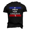 Nice Pray For Chicago Chicao Shooting Men's 3D T-shirt Back Print Black