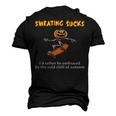 Sweating Sucks Skeleton Pumpkin Playing Skateboard Halloween Men's 3D T-shirt Back Print Black
