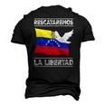 Venezuela Freedom Democracy Guaido La Libertad Men's 3D T-Shirt Back Print Black