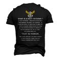 What Is A Navy Veteran For Her Men's 3D Print Graphic Crewneck Short Sleeve T-shirt Black