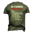 10 Things I Want In My Life Cars More Cars Car Men's 3D T-Shirt Back Print Army Green