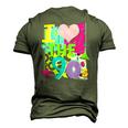 1990&8217S 90S Halloween Party Theme I Love Heart The Nineties Men's 3D T-Shirt Back Print Army Green