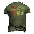 38Th Birthday 1984 Made In 1984 Awesome Since 1984 Birthday Men's 3D T-Shirt Back Print Army Green