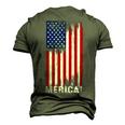 4Th Of July Independence Day Us American Flag Patriotic Men's 3D T-shirt Back Print Army Green