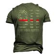 911 Is My Work Number Firefighter Hero Quote Men's 3D T-Shirt Back Print Army Green