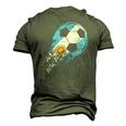 Argentina Soccer Argentinian Flag Pride Soccer Player Men's 3D T-Shirt Back Print Army Green