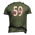 Beautiful 59Th Birthday Apparel For Woman 59 Years Old Men's 3D T-Shirt Back Print Army Green