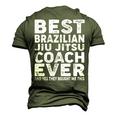 Best Coach Ever And Bought Me This Jiu Jitsu Coach Men's 3D T-shirt Back Print Army Green