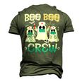 Boo Boo Crew Nurse Halloween Ghost Costume Matching Men's 3D T-shirt Back Print Army Green