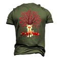 Chinese Crested Dog Lover Chinese Crested Valentine&8217S Day Men's 3D T-Shirt Back Print Army Green