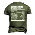 Cornish Pasties Nutrition Facts Men's 3D T-Shirt Back Print Army Green