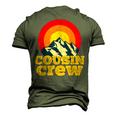 Cousin Crew Kids Matching Camping Group Cousin Squad Men's 3D T-shirt Back Print Army Green