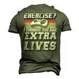 Extra Lives Funny Video Game Controller Retro Gamer Boys  V10 Men's 3D Print Graphic Crewneck Short Sleeve T-shirt Army Green