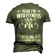 Fitness Turbo Men's 3D T-shirt Back Print Army Green